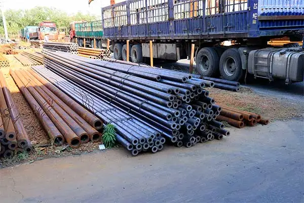 blackened steel pipe